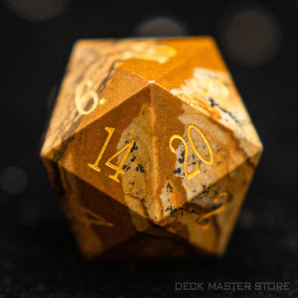 1pc 20 Sided D20 Dice Polyhedral Gemstone Digital D20 DnD Dice for D&D TRPG Magic Tabletop Games Board Games Dice