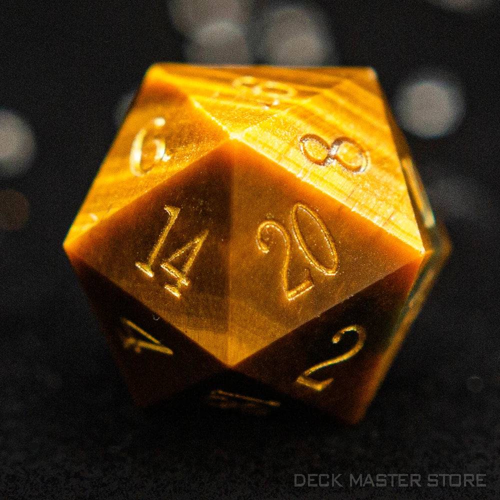 1pc 20 Sided D20 Dice Polyhedral Gemstone Digital D20 DnD Dice for D&D TRPG Magic Tabletop Games Board Games Dice