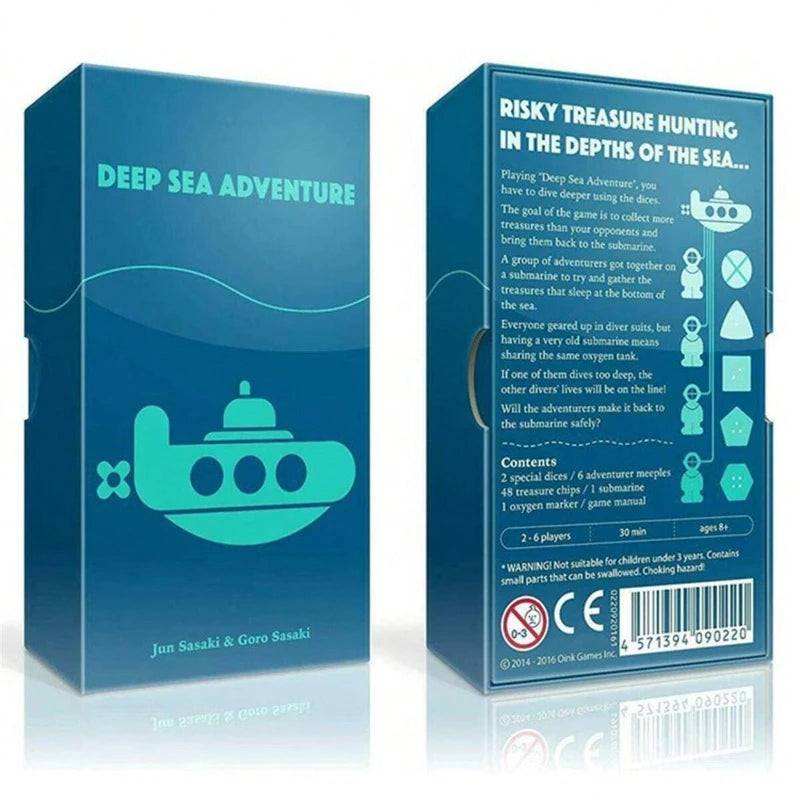 1pc "Deep Sea Adventure" Family Gathering Game Card,Fun Card Game,Party Board Games