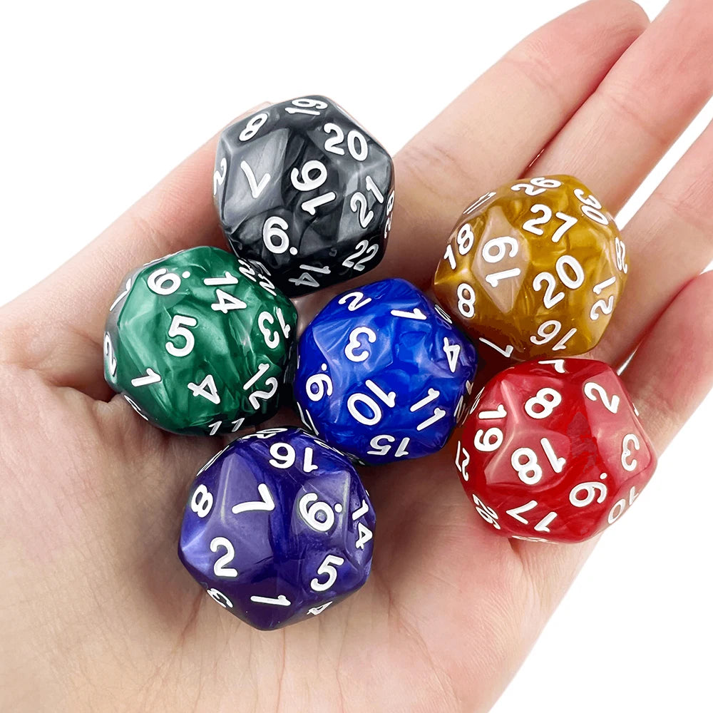 1Pc Multi Sided Acrylic Dice Table Polyhedral D30 Novelty Board Game for Club Pub Part Tabletop Games