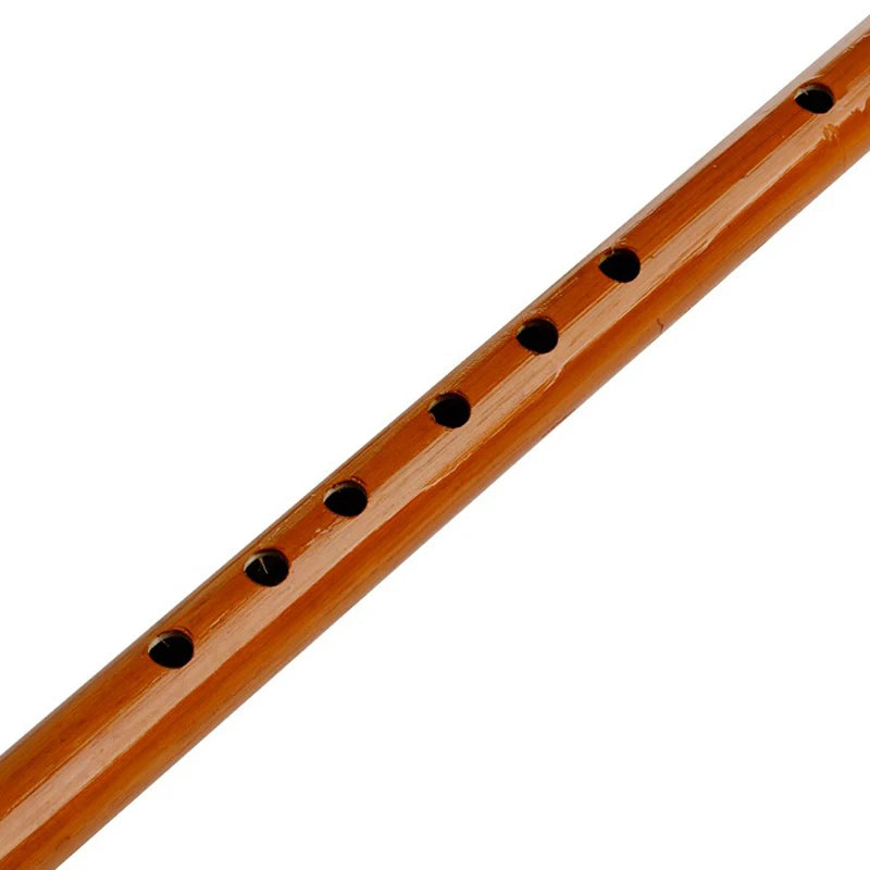 1Pc Wooden Traditional 6 Hole Bamboo Flute Clarinet Student Musical Instrument Wood Color