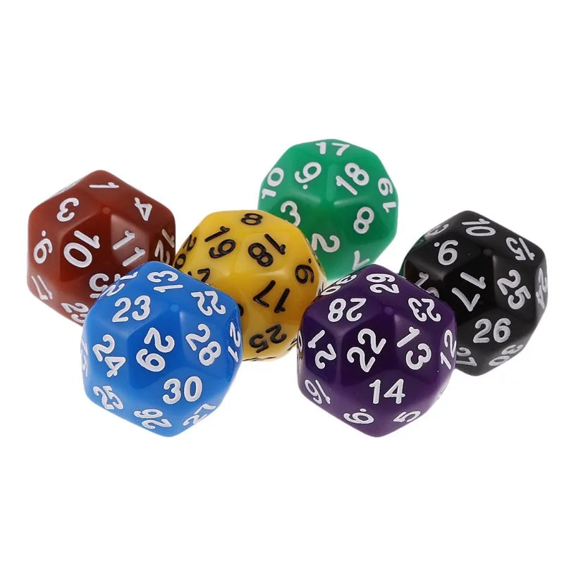 1Pcs 30 Sided Multi Sided Digital Dice Counter Indicator Multi Sided Dice