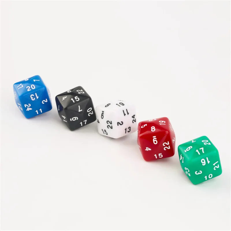 1pcs D24 Side Dice For Game Polyhedral 24 Face Multi Sided Acrylic Dice for Board game