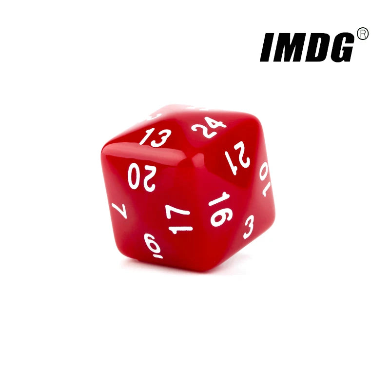 1Pcs Digital Dice D24 Acrylic Multi-sided Cube 24-sided High Quality Boutique Board Game Dice