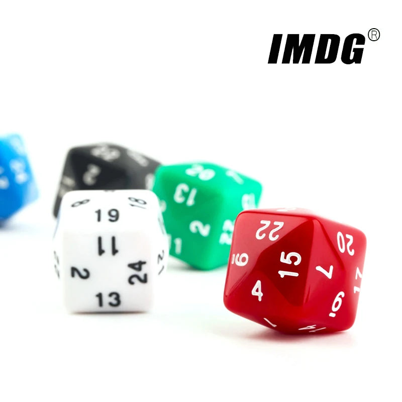 1Pcs Digital Dice D24 Acrylic Multi-sided Cube 24-sided High Quality Boutique Board Game Dice