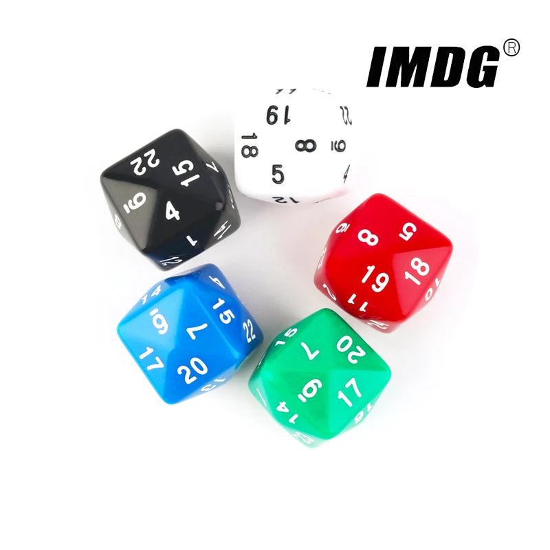 1Pcs Digital Dice D24 Acrylic Multi-sided Cube 24-sided High Quality Boutique Board Game Dice