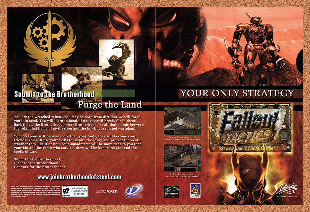 2003 Fallout Tactics PC Original Ad