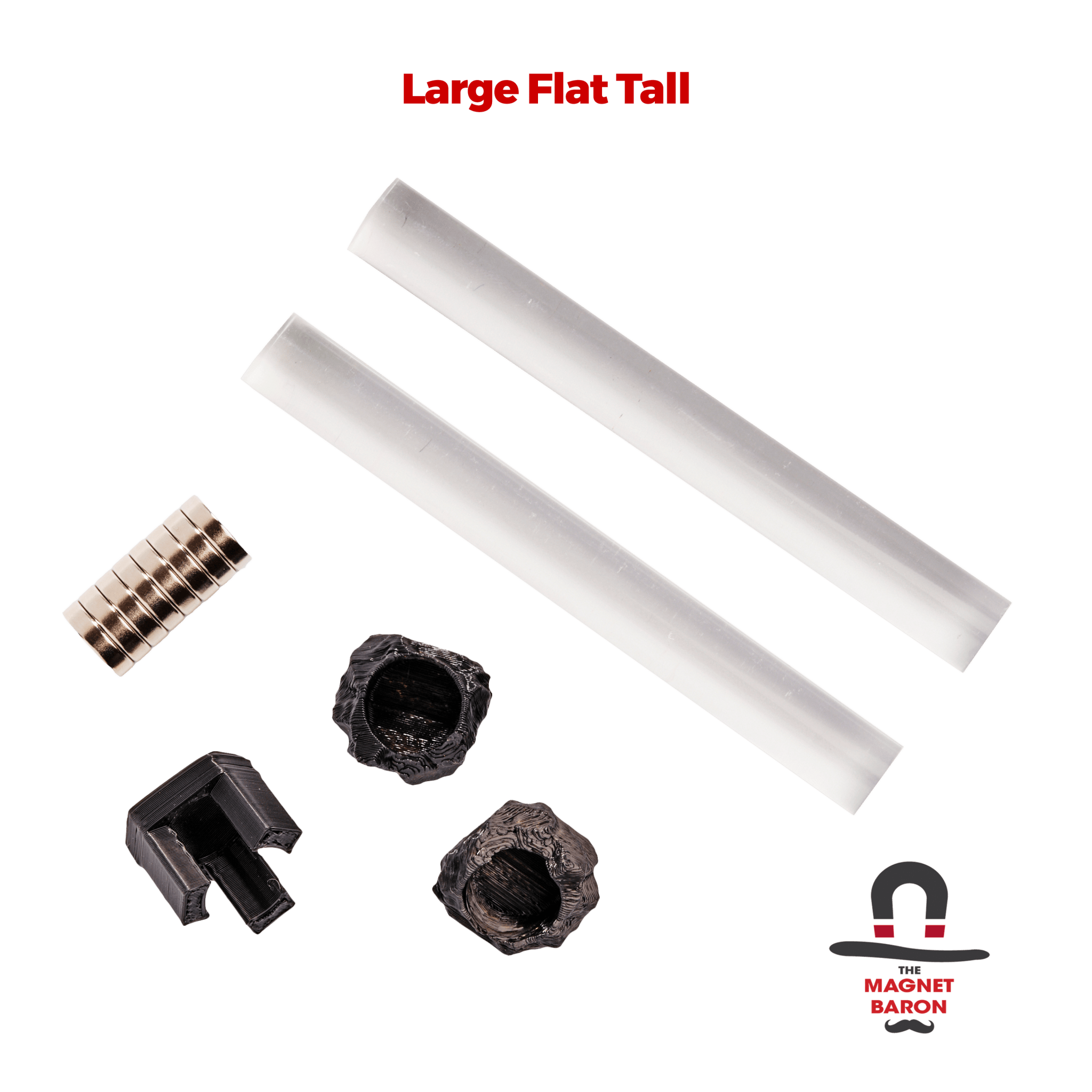 2 Sets Large Flat Magnetic Flight Stands