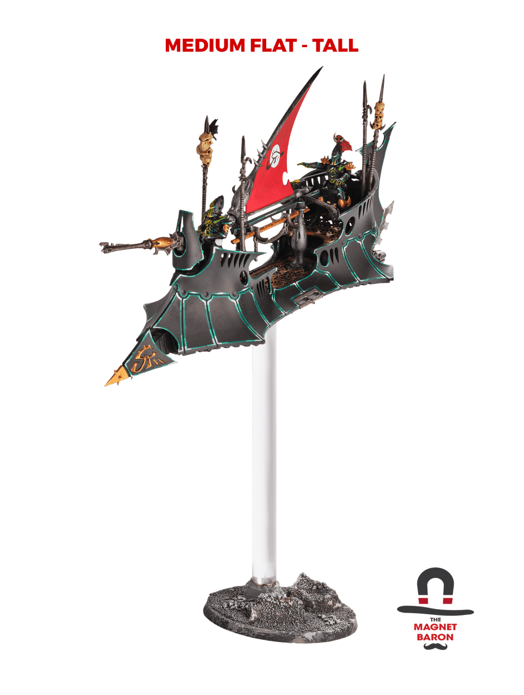 2 Sets Medium Flat Magnetic Flight Stands