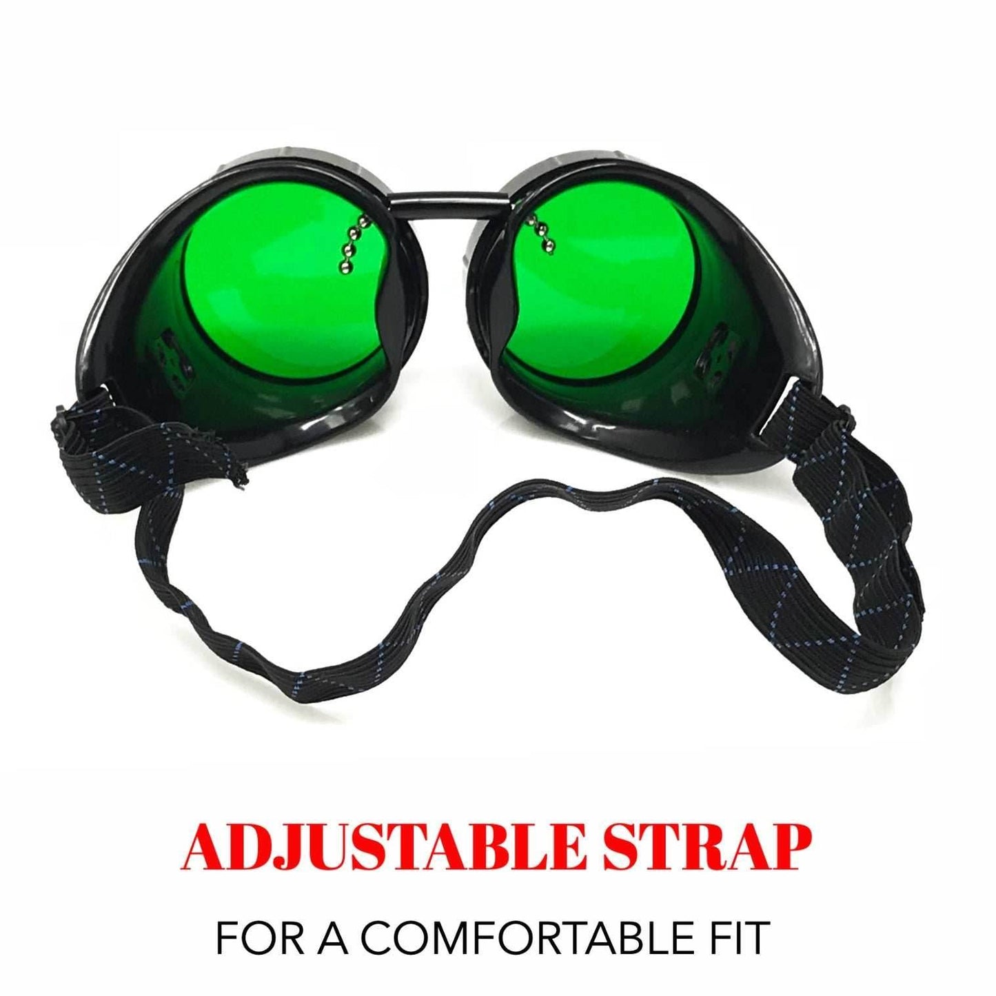 Steampunk Mad scientist goggles - green