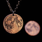 Blood Moon Copper Necklace - 1 in / 26 mm Pendant or Charm - Charm only