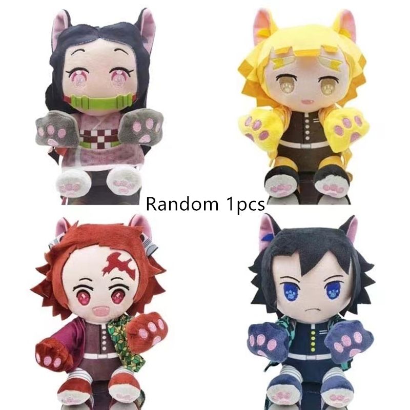 20 Cm Demon Slayer's Blade Plush Toy Kimetsu No Yaiba Kamado Tanjirou Tomioka Giyuu Agatsuma Zenitsu Douma Sabito Plush Doll