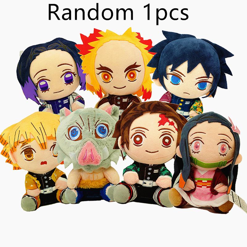 20 Cm Demon Slayer's Blade Plush Toy Kimetsu No Yaiba Kamado Tanjirou Tomioka Giyuu Agatsuma Zenitsu Douma Sabito Plush Doll