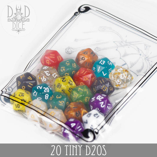 20 Tiny D20s - 