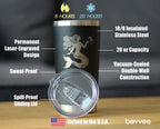 Mermaid - Insulated Coffee Tumbler Cup with Sliding Lid - Stainless Steel Travel Mug - Cute Mermaid Gifts for Women