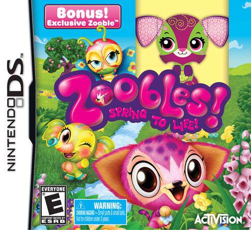 Zoobles! Spring to Life! with Toy (Nintendo DS) - Game Manual Only