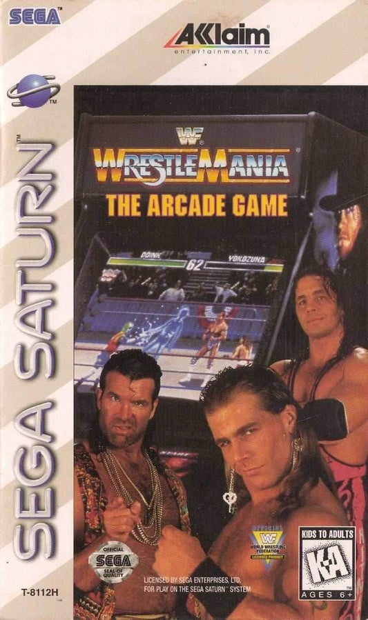 WWF WrestleMania The Arcade Game (Sega Saturn) - Game Manual Only