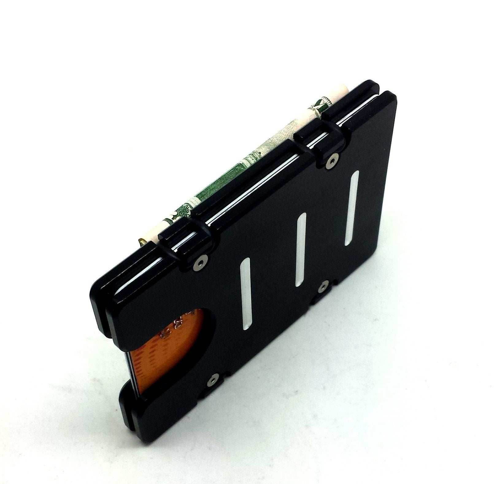 Spartan Helmet - Billetvault Aluminum Wallet - Outlaw Black