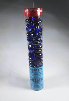 40+ Crystal Dk Blue Iridized Glass Gaming Stones Counters by Chessex - 