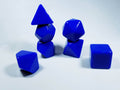 Blue Blank 7-Dice Set d4, d6, d8, d10, d12, d20 for Customization Ready DIY Bescon - 