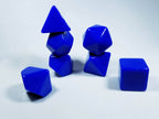 Blue Blank 7-Dice Set d4, d6, d8, d10, d12, d20 for Customization Ready DIY Bescon - 