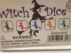 Black Witch and Witch Hats Dice Custom 16mm - 1 Die
