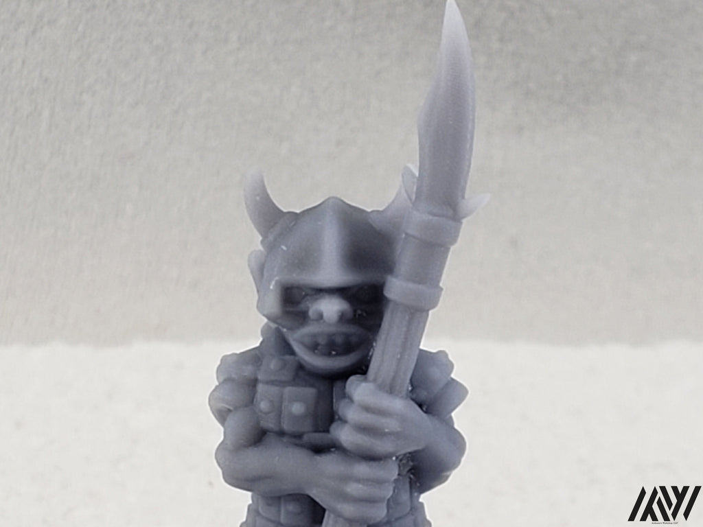 Goblin Warrior Armored with Polearm