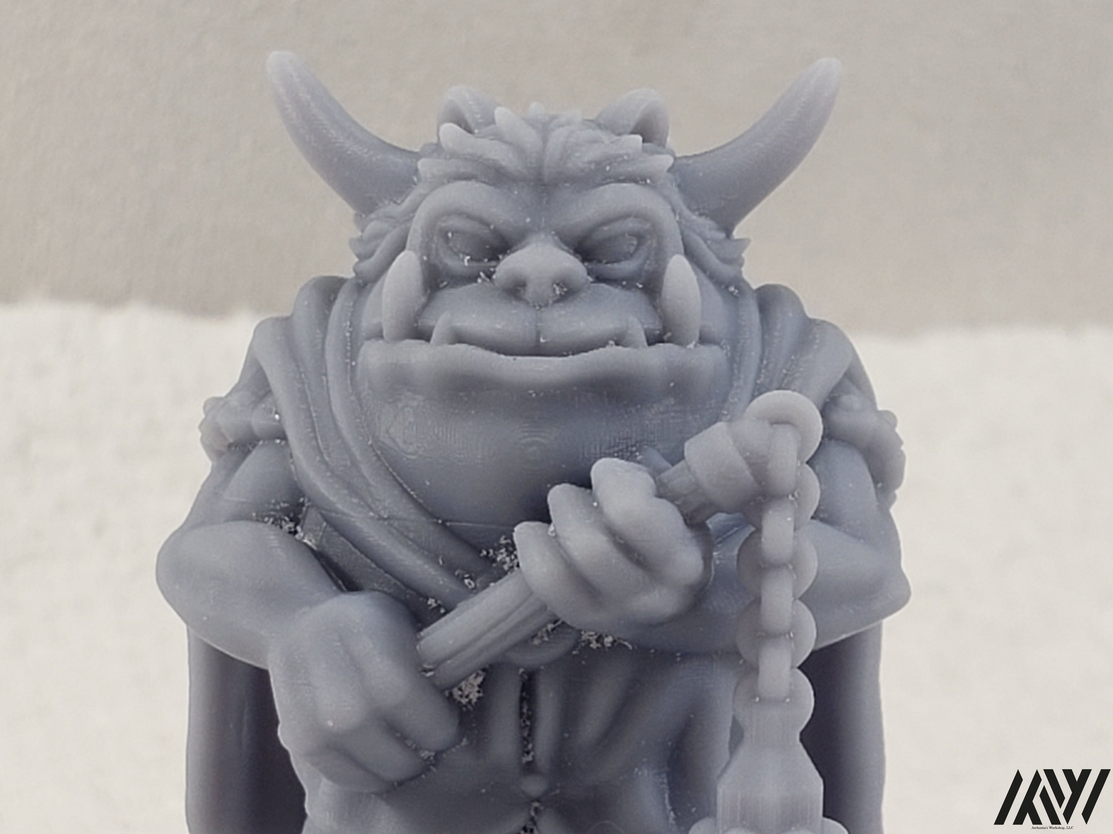 Goblinoid with Flail