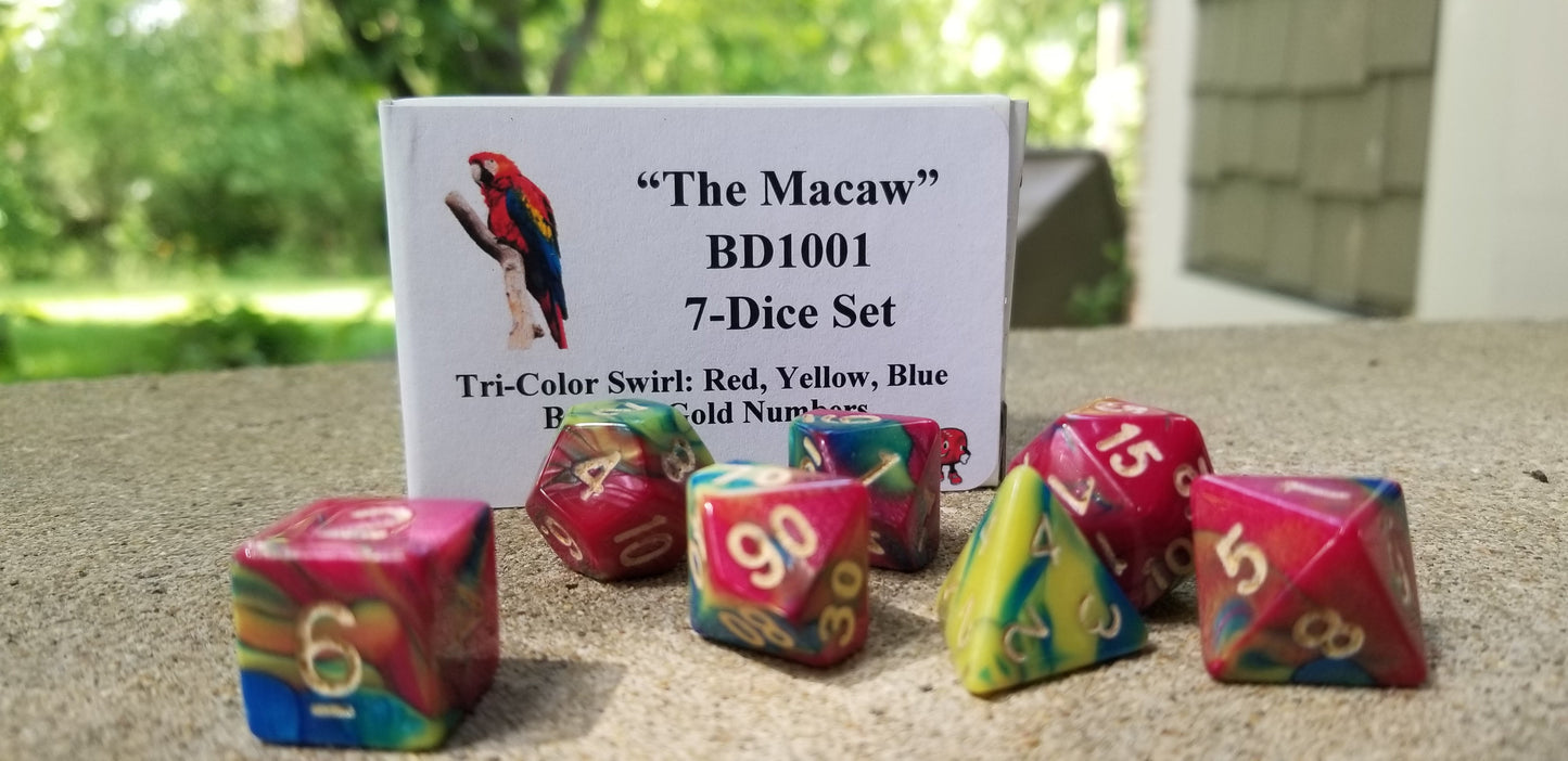 "The Macaw" 7-Dice Set BD1001