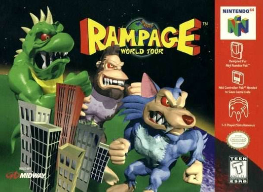 Rampage World Tour (Nintendo 64) - Game Manual Only