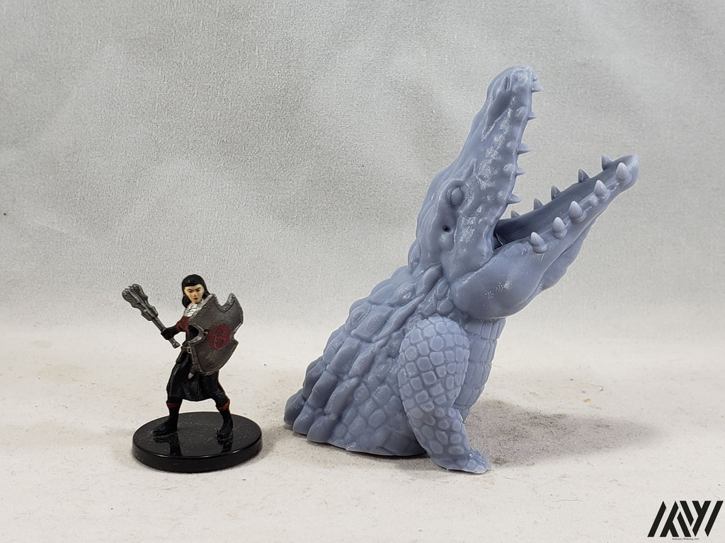 Thrashing Croc Head