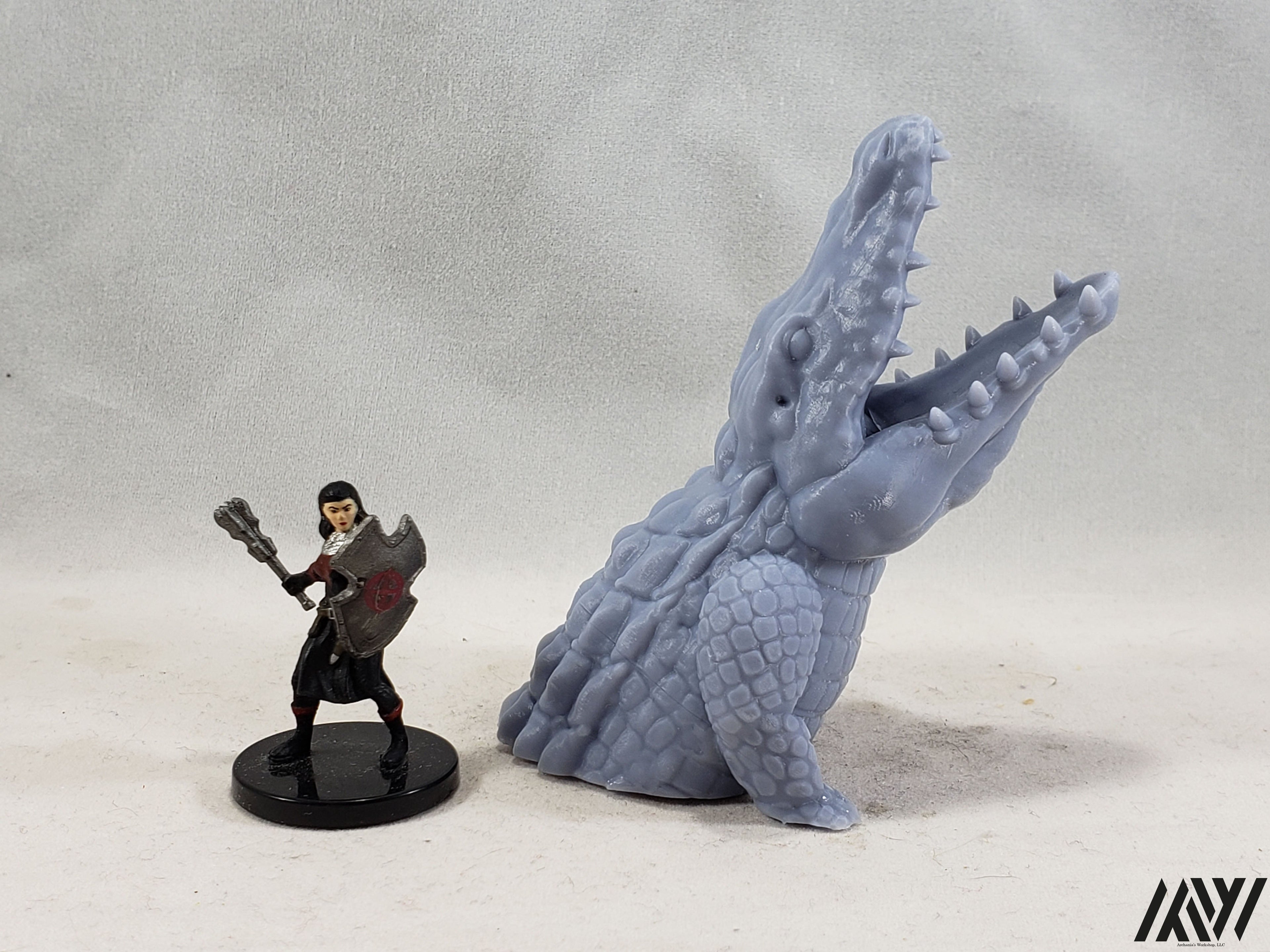 Thrashing Croc Head
