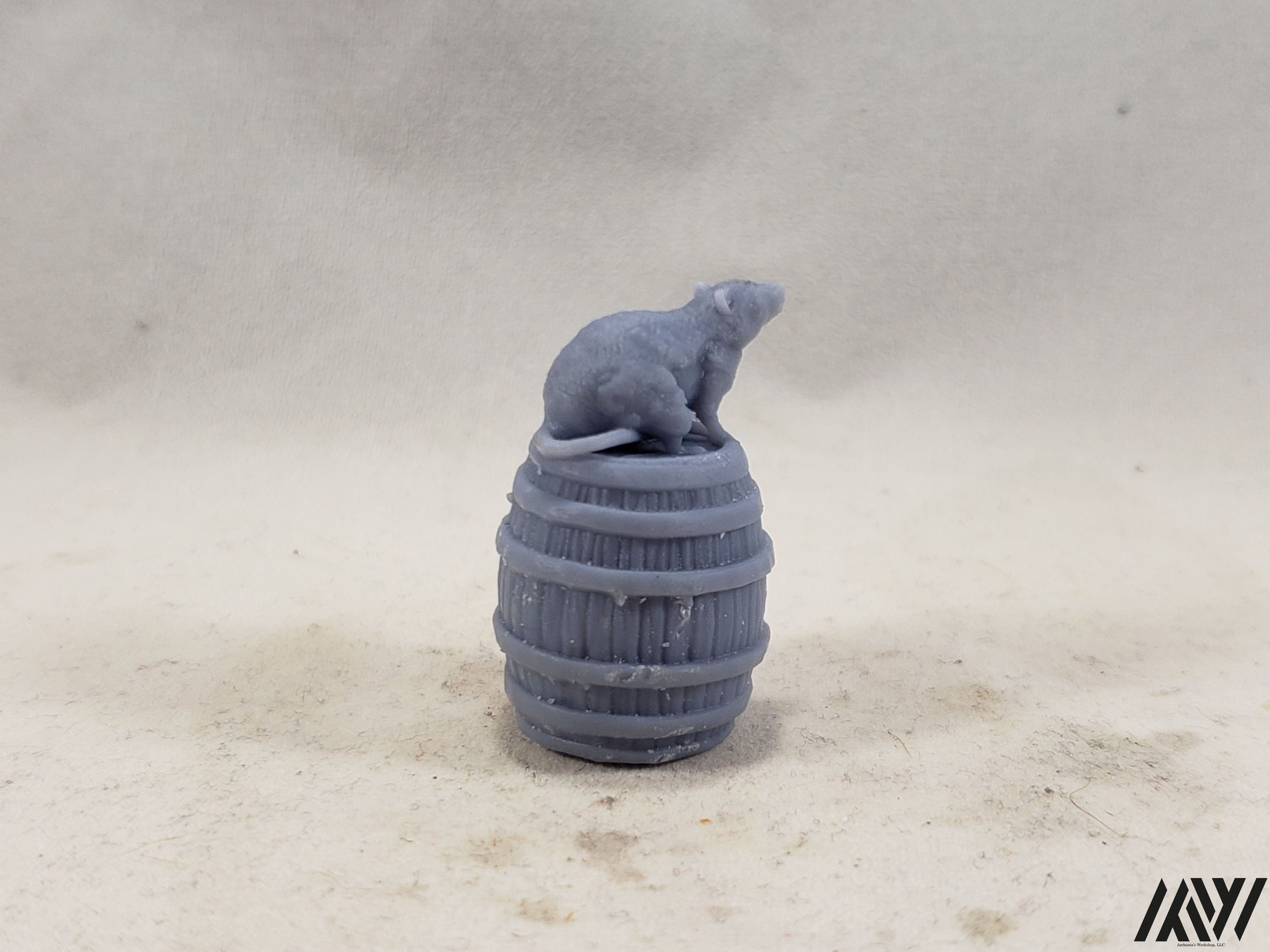 Rat on Barrel