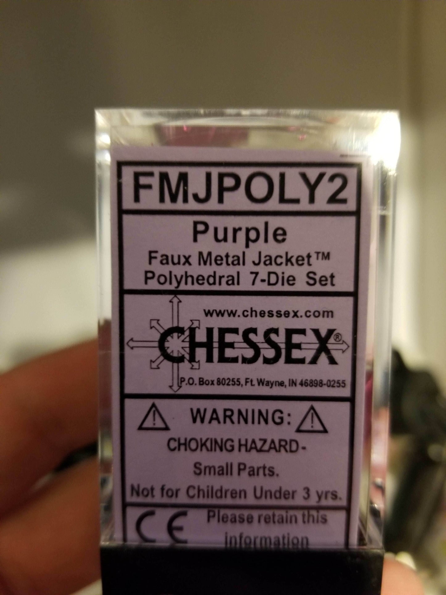 Faux Metal Jacket Purple - 