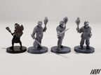 Town Guard with Torches Set