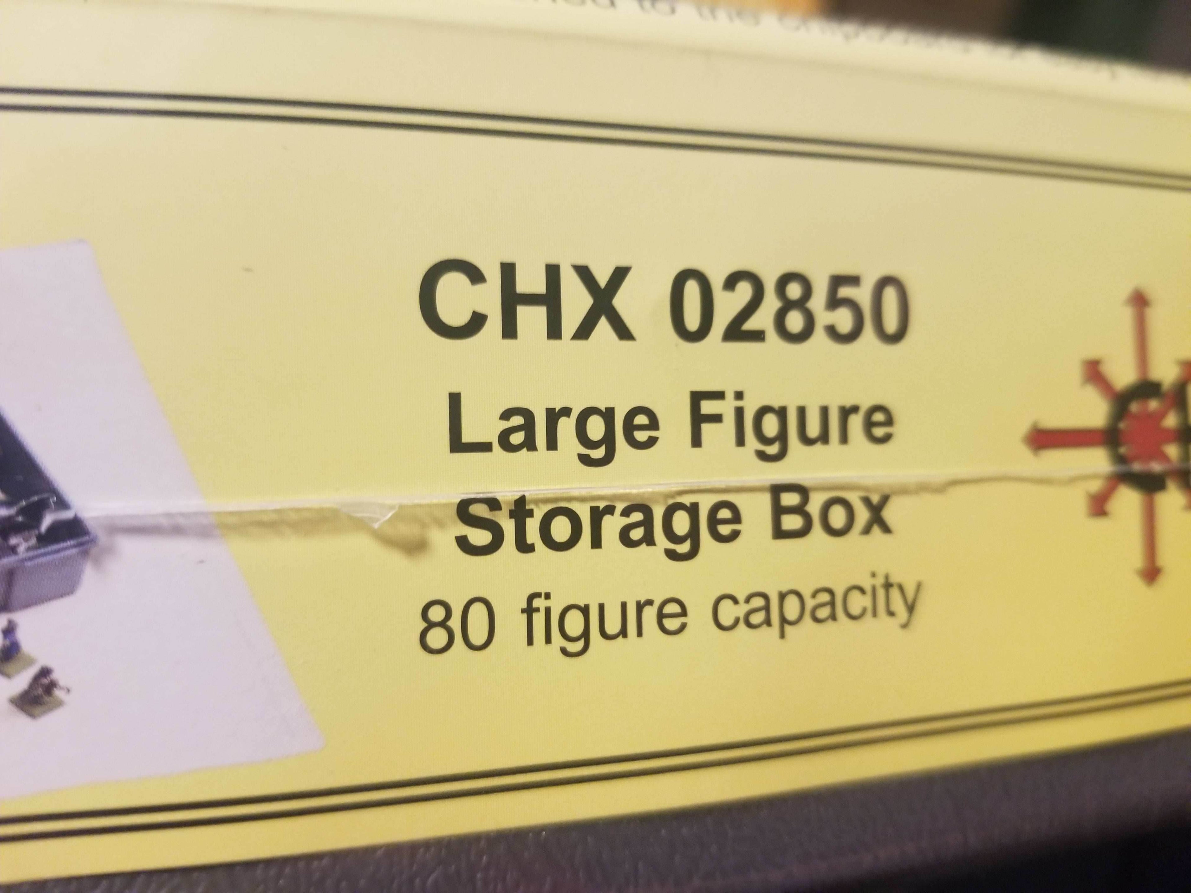 Large Figure Storage Box (80 figure capacity) - Precision-Crafted for 25mm Humanoids - 