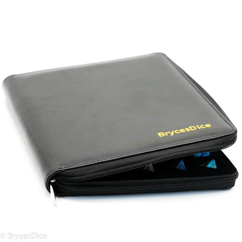 Leather Zip-Dice Bag Dicefolios - 1 x Bag