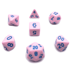 Cotton Candy - 7 Piece DnD Dice Set | Acrylic RPG Gaming Dice - 