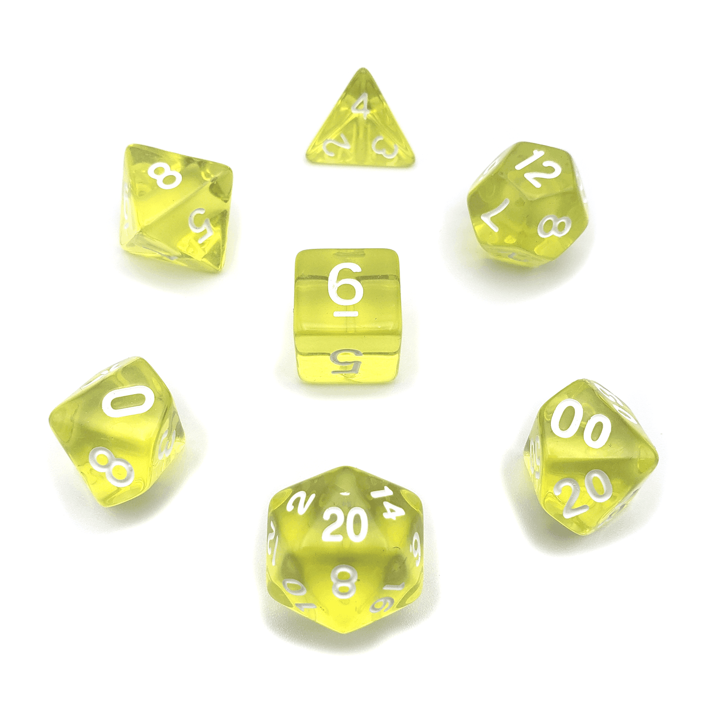 Boon of the Celestial - 7 Piece DnD Dice Set | Acrylic RPG Gaming Dice - 