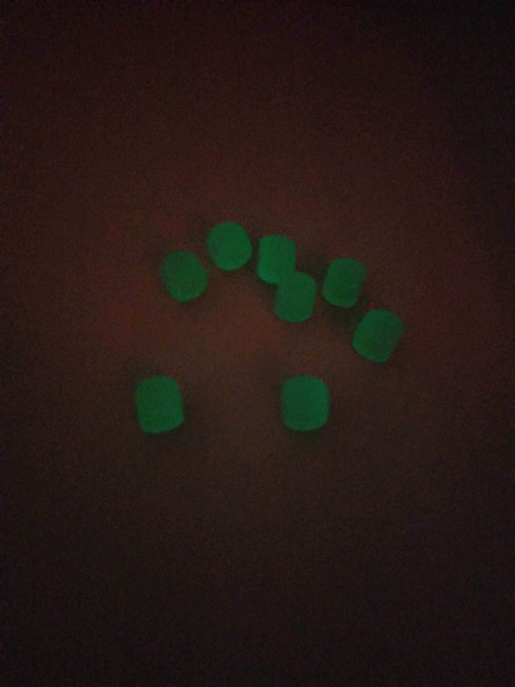 Green Glow in the Dark Blank d6 16mm Dice DIY (sold per die) - 