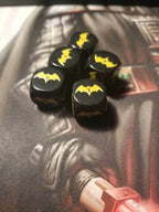 Yellow Bat Black Dice 6 Sided 16mm (Custom Printed) - 