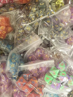Random 7-Dice Set | Dnd Dice for Tabletop Gaming Variety of Colors - 