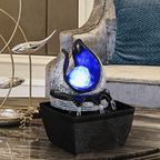 Mystic Crystal Indoor Zen Water Fountain - Black / EU