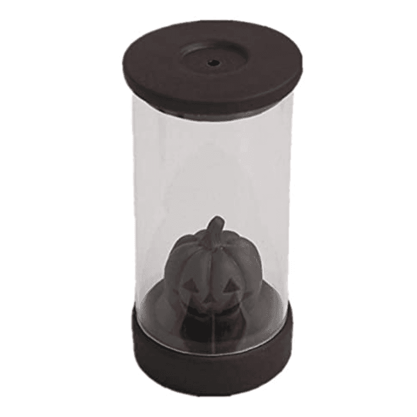 Halloween Pumpkin Color Changing Windproof Backflow Incense Burner With LED Light - 