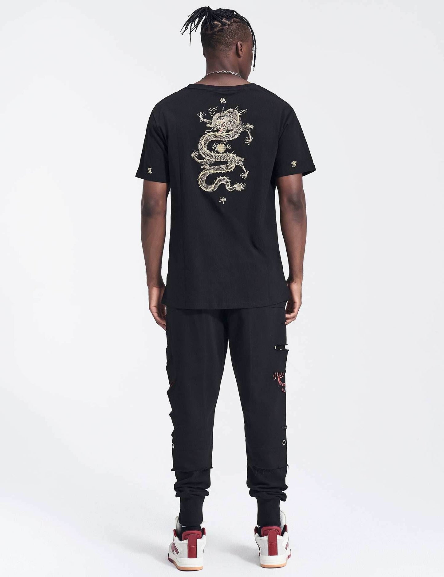 TBP2 Dragon Rebirth Embroidery Tee - Black / S