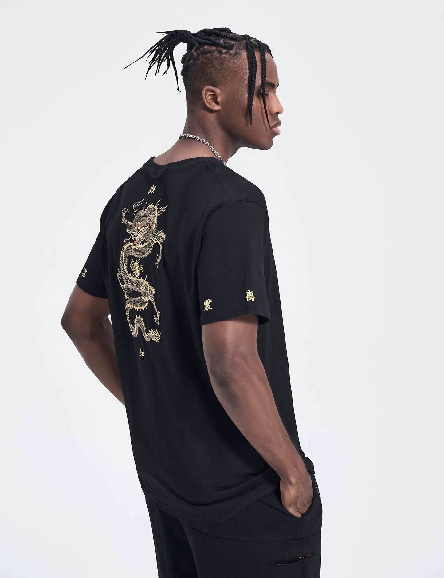 TBP2 Dragon Rebirth Embroidery Tee - Black / S