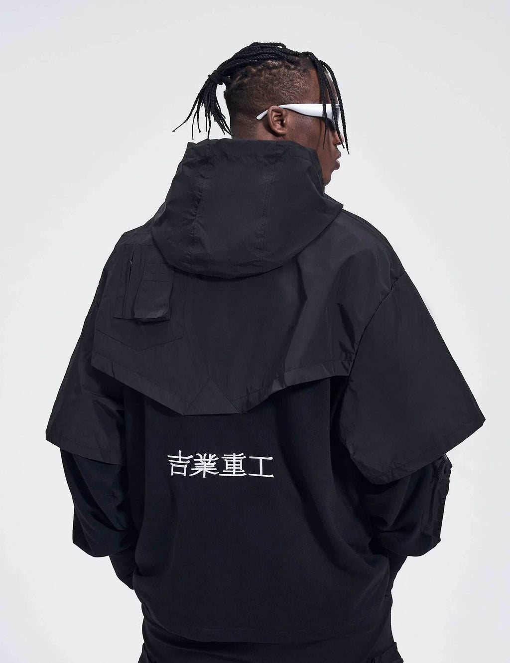 HiH18 I-Tech Layered Hoodie - Blue / M