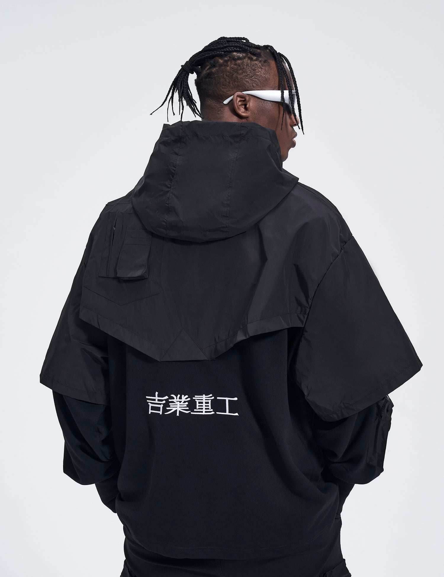 HiH18 I-Tech Layered Hoodie - Blue / M