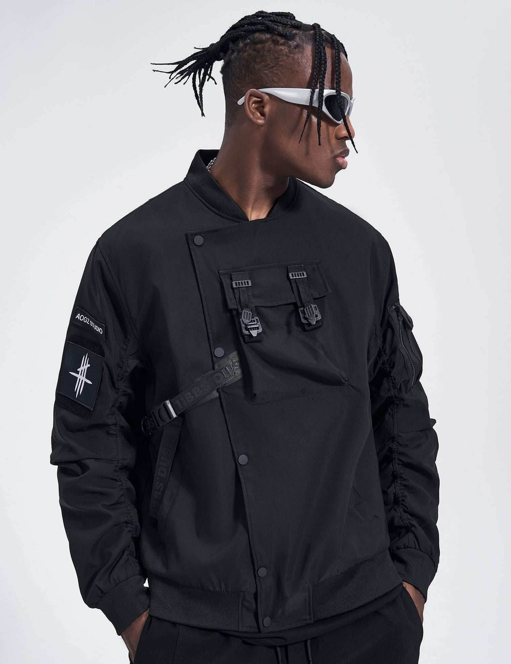 DuskJ6 Scar Slash Bomber Jacket - S