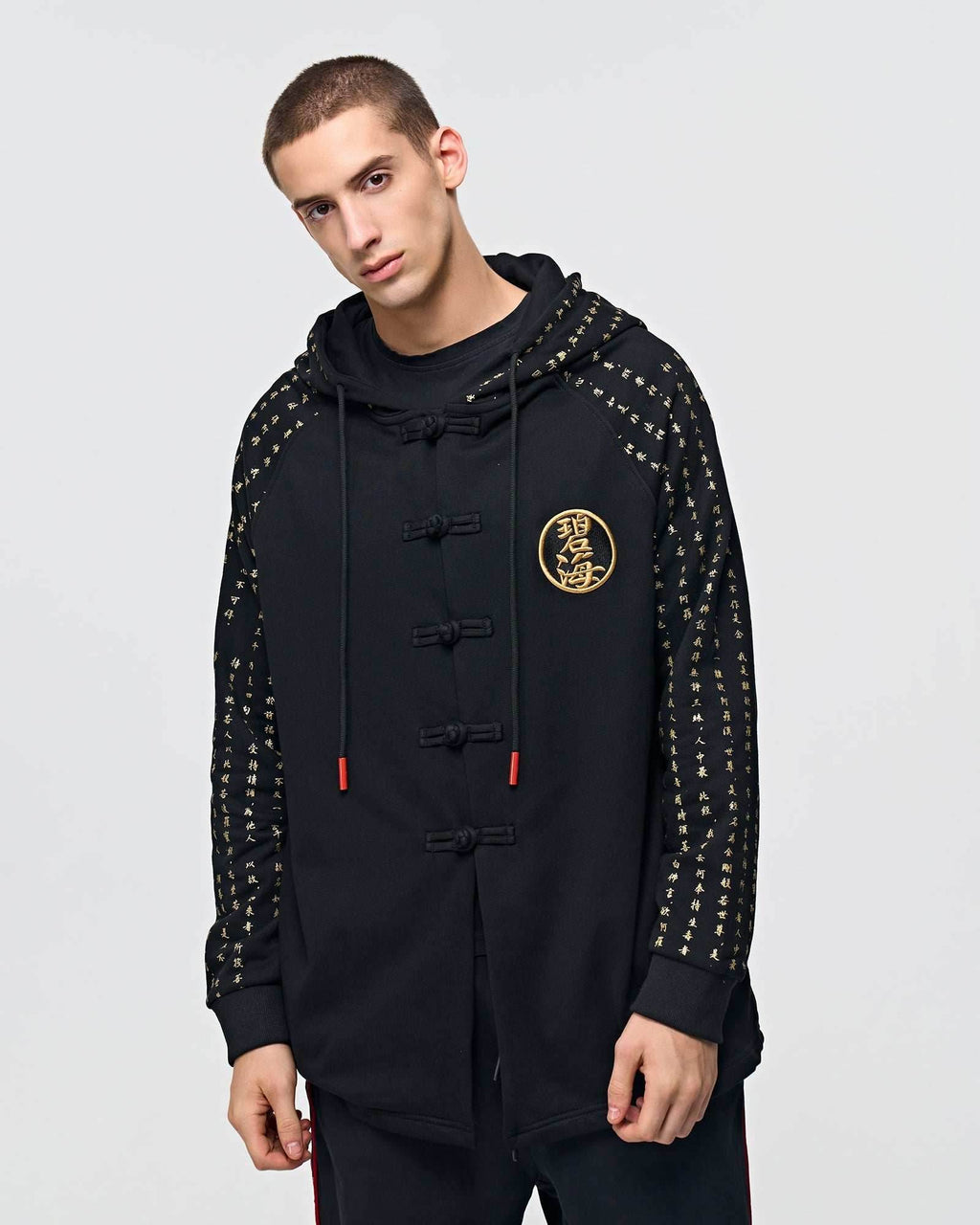 NH2 Rising Oceans Japanese Hoodie - Black / S